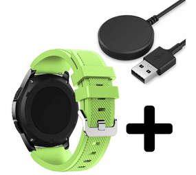 Strap-it GW5 - siliconen bandje (lichtgroen) + Oplader - Batch 2 (06-2023)