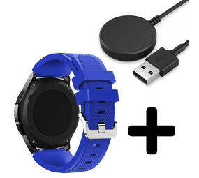 Strap-it GW5 - siliconen bandje (blauw) + Oplader - Batch 2 (06-2023)