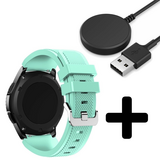 Strap-it GW5 - siliconen bandje (aqua) + Oplader - Batch 2 (06-2023)