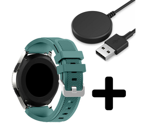 Strap-it GW5 - siliconen bandje (dennengroen) + Oplader - Batch 2 (06-2023)