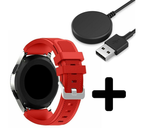 Strap-it GW5 - siliconen bandje (rood) + Oplader - Batch 2 (06-2023)