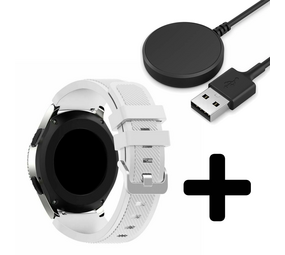 Strap-it GW5 - siliconen bandje (wit) + Oplader - Batch 2 (06-2023)