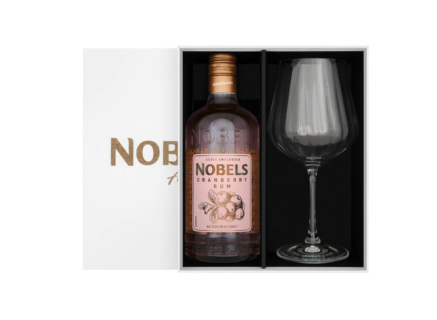 Nobels Crum + Cocktailglas