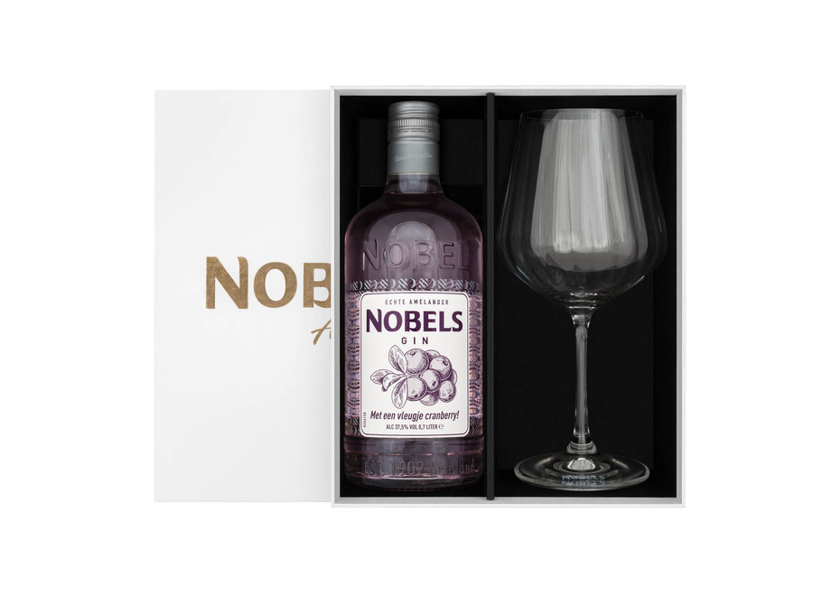 Nobels Gin + Cocktailglas