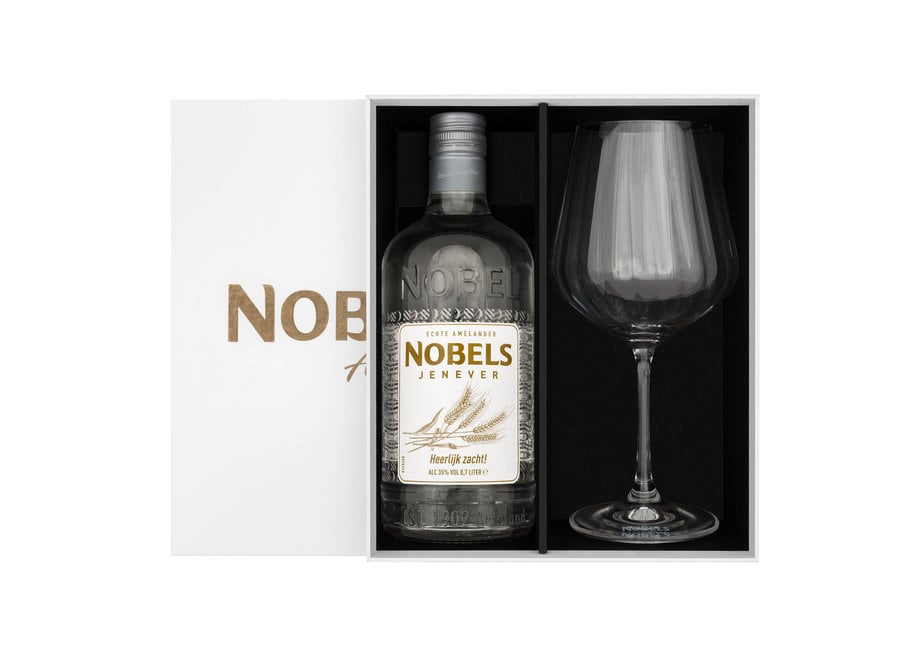 Nobels Jenever + Cocktailglas