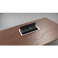 Flip Up - 4-Voudig, 3x stroom, 1x USB lader (2 ingangen) - Wit