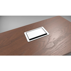 Digitel Flip Up - 5-Voudig, 3x stroom, 1x USB lader (2 ingangen) 1x leeg - Wit