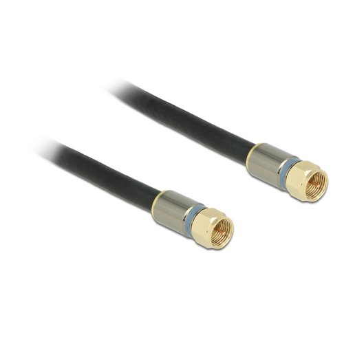 DeLock Premium F-Connector kabel quad shielded-3.0 meter
