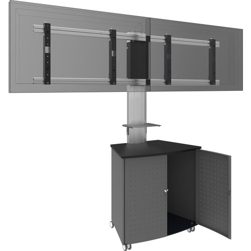 SmartMetals Videoconference meubel voor dubbele display (52-55 inch)