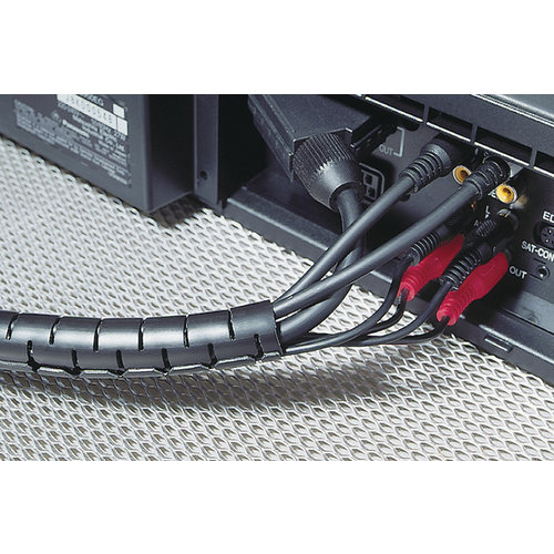 Hellerman-Tyton Kabelbundelslang ∅21mm + tool - Zwart - Rol 25 meter