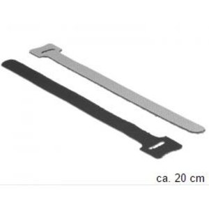DeLock Klittenband binder 20cm Zwart DeLock Klittenband binder 20cm Zwart