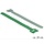 DeLock Klittenband kabelbinders Groen (10 stuks)  20cm