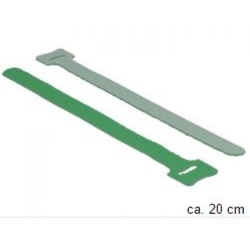 DeLock Klittenband kabelbinders Groen (10 stuks)  20cm