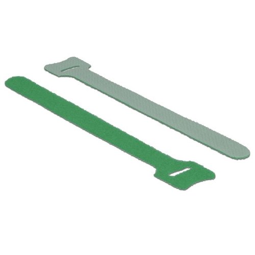 DeLock Klittenband binders Groen (10 st.)  30cm