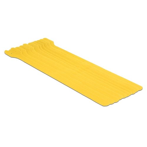 DeLock Klittenband binder 15cm Geel