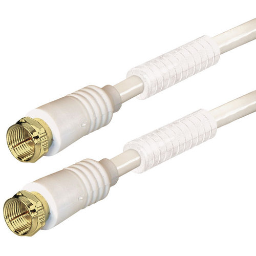 KEM KEM F-Connector kabels Wit-5.0 meter