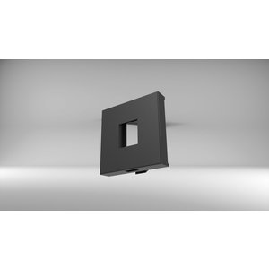 Digitel Panelmount - 1 Keystone-Zwart
