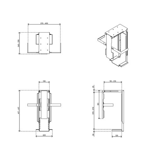 Dataflex Viewmate computerhouder - bureau 303 Dataflex Viewmate computerhouder - bureau 303