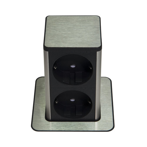Digitel Pop Up - Powerunit 2x 220 Volt - Zwart