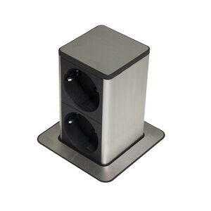 Digitel Pop Up - Powerunit 2x 220 Volt - Zwart Digitel Pop Up - Powerunit 2x 220 Volt - Zwart