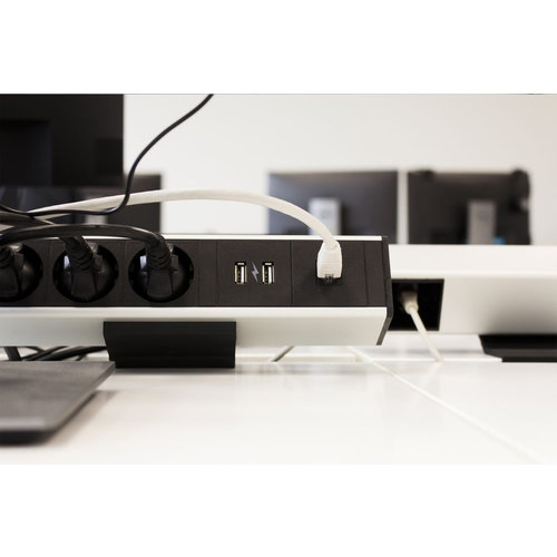 Digitel Desk Up Module – 3-voudig - 1x Stroom, 2x Leeg