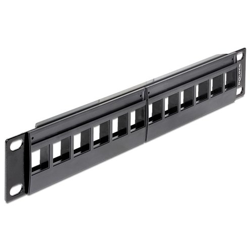 DeLock Keystone 10" Patchpanel - 12 poorts