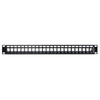 Keystone 19" Patchpanel - 24 poorts (met trekontlasting)