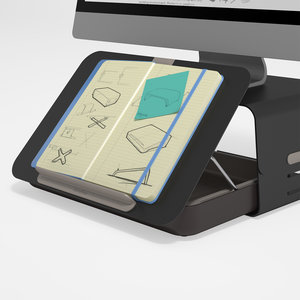 Dataflex Addit Bento® Monitorverhoger set 223 - Zwart