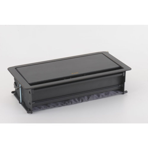 Digitel Flip Up - 4-Voudig, 3x stroom, 1x USB lader (2 ingangen) - Zwart