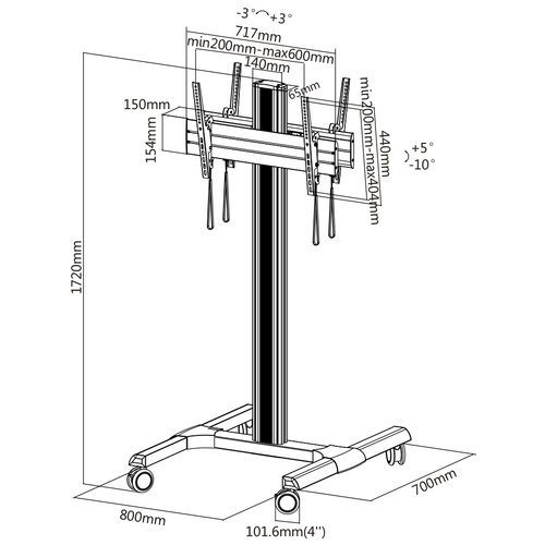 MyWall TV Standaard Back 2 Back - HP-B2B