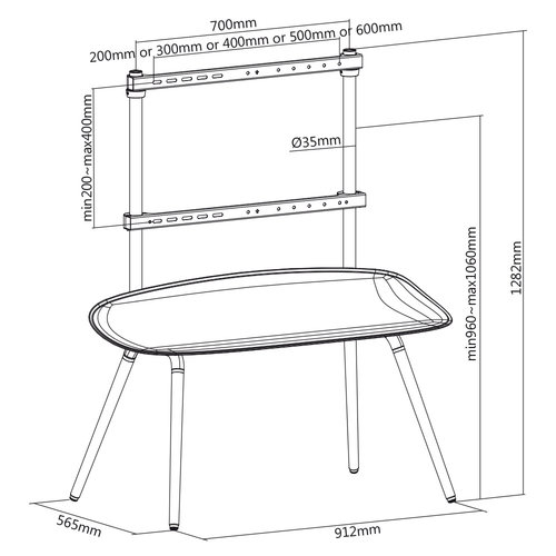 MyWall TV standaard Studio HT 25