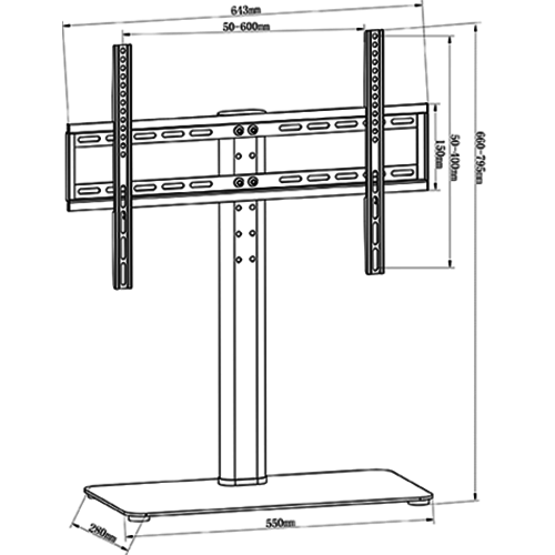 MyWall TV Standaard HP 2-2 B (32-65 inch)