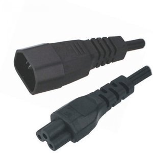 KEM Stroomkabel C13  naar C5 - 2.0 meter - Zwart
