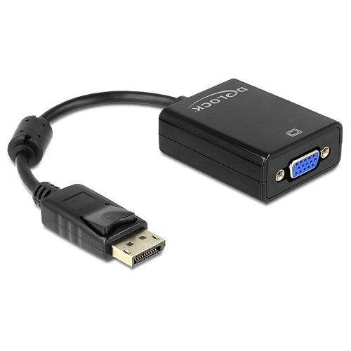 DeLock DisplayPort 1.2 male - VGA female adapter-Zwart