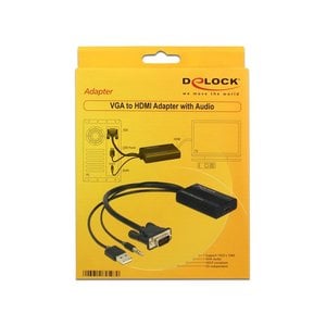 DeLock VGA+Audio naar HDMI converter