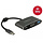 DeLock USB Type C™ male - HDMI (DP Alt Mode) 4K 30 Hz - USB type A en USB type C™ PD DeLock USB Type C™ male - HDMI (DP Alt Mode) 4K 30 Hz - USB type A en USB type C™ PD