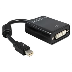 DeLock mini DP male - DVI female adapter-Zwart