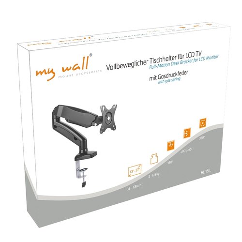 MyWall Monitor arm met gasveer Mywall HL16 (13 - 27 inch)