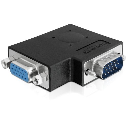 DeLock VGA adapter 90° zijwaards gehoekt