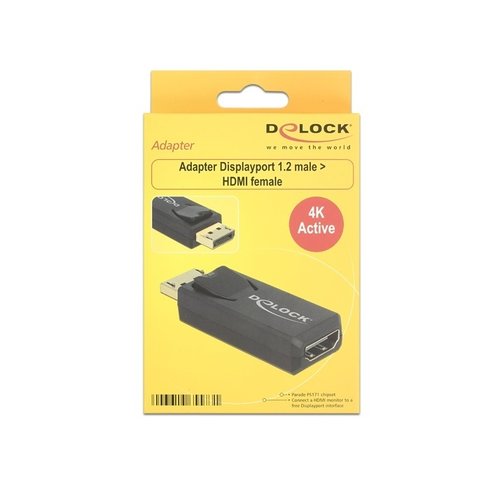 DeLock DisplayPort 1.2 - HDMI female adapter (4K)