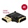DeLock HDMI female - HDMI male 90° (linkse hoek) adapter 4K