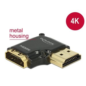 DeLock HDMI female - HDMI male 90° (rechtse hoek) adapter 4K
