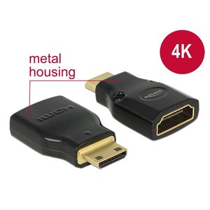DeLock HDMI female - mini HDMI male adapter (4K) DeLock HDMI female - mini HDMI male adapter (4K)
