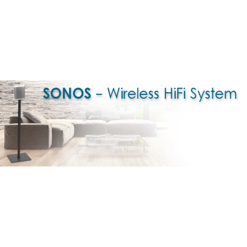 MyWall Sonos Speakerstandaard voor SONOS PLAY:1 & PLAY:3 (set van 2 stuks)-Zwart