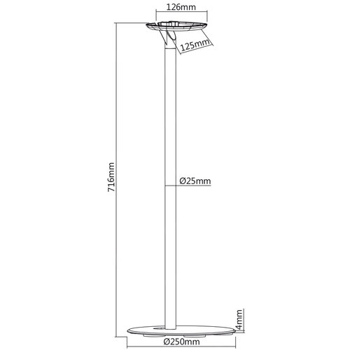 MyWall Standaard voor Sonos One, Sonos One SL of Sonos Play:1 speaker (set van 2)-Wit