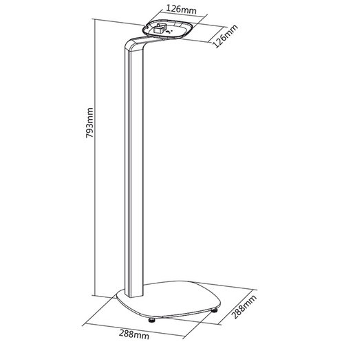 MyWall Design Speakerstandaard HS19 voor Sonos (set van 2 stuks)