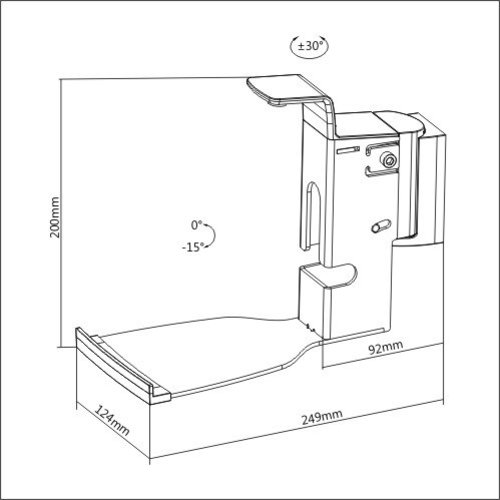 MyWall Wandbeugel voor Sonos Play:5, Gen 2 & Five (Horizontaal) wit