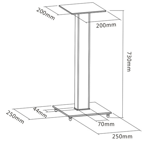 MyWall Design Speakerstandaard HS22