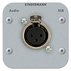 Kindermann Kindermann - XLR female (3-pin) soldeer module (Full size plate)-54 x 54 mm