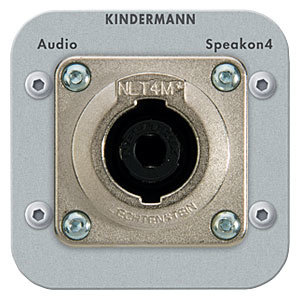 Kindermann Kindermann - 4-pin Speakon (Neutrik®) soldeer module (full size plate)-54 x 54 mm